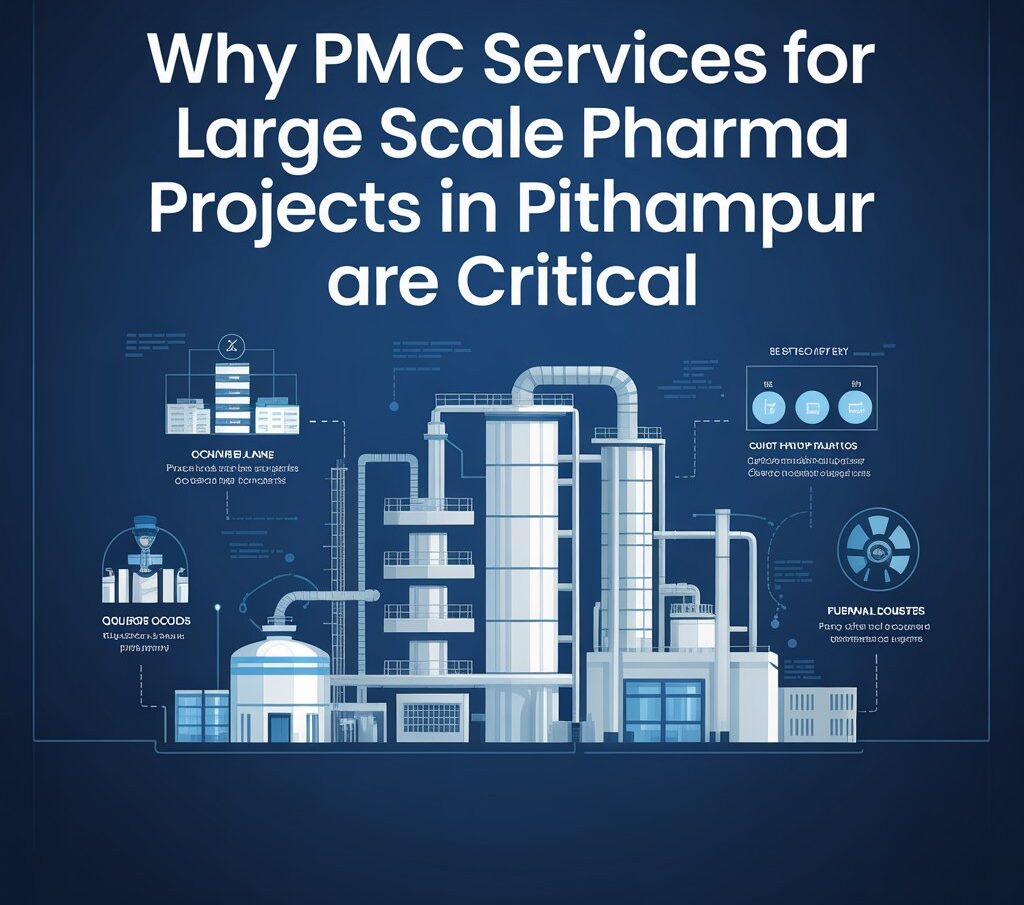 PMC services for large-scale pharma projects in Pithampur covering project planning, engineering coordination, compliance, and execution support