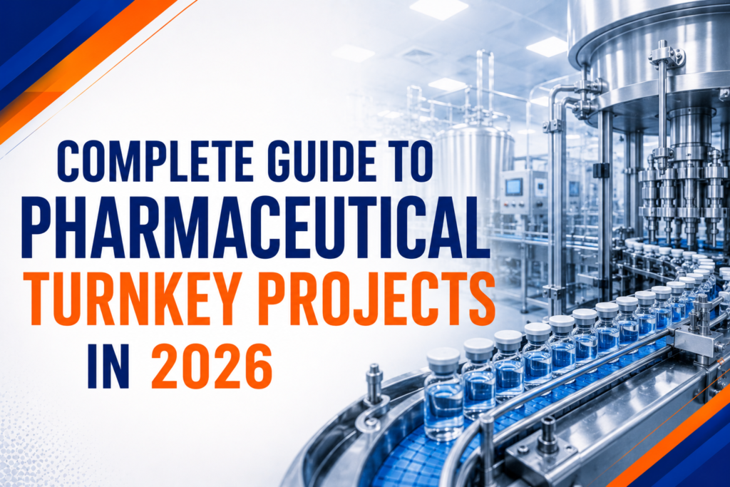Complete guide to pharmaceutical turnkey projects in 2026 covering GMP facility design engineering validation and project execution